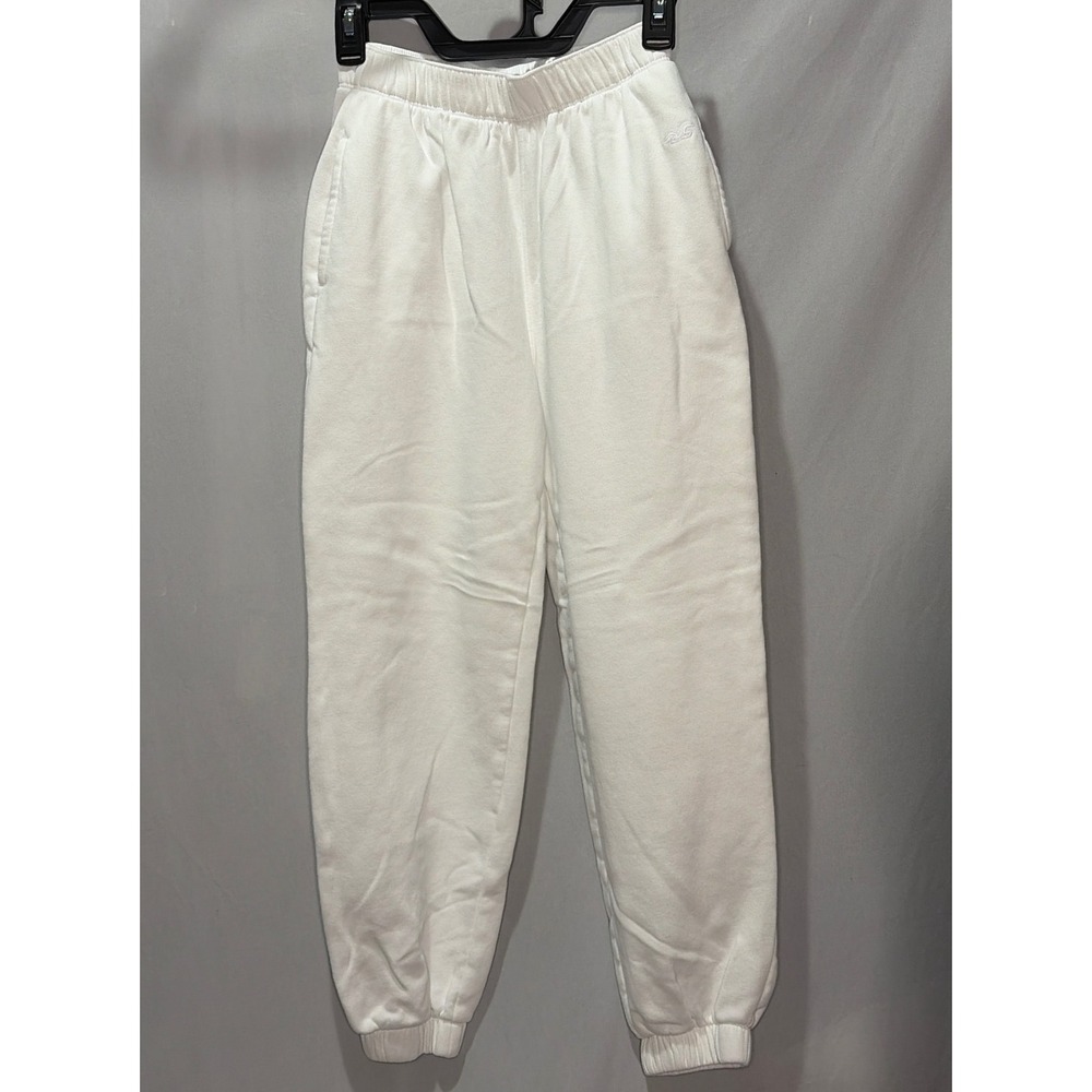 Hollister White Adjustable Rise Jogger Sweatpants XXS Short